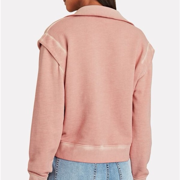 $248 VERONICA BEARD Dylan Zip Pullover Sweatshirt - Picture 3 of 5